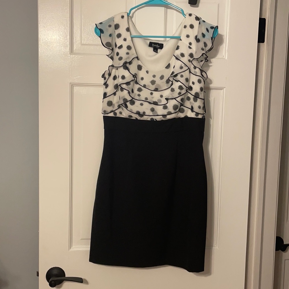 By & By black and white work dress 7